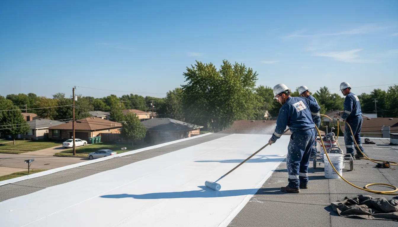 Commercial roof coating in Melrose Park, IL near me